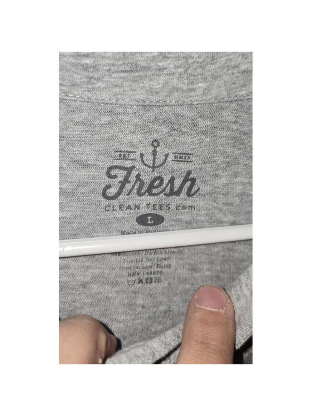 Fresh Clean Tees Gray Polo Shirt Size Large